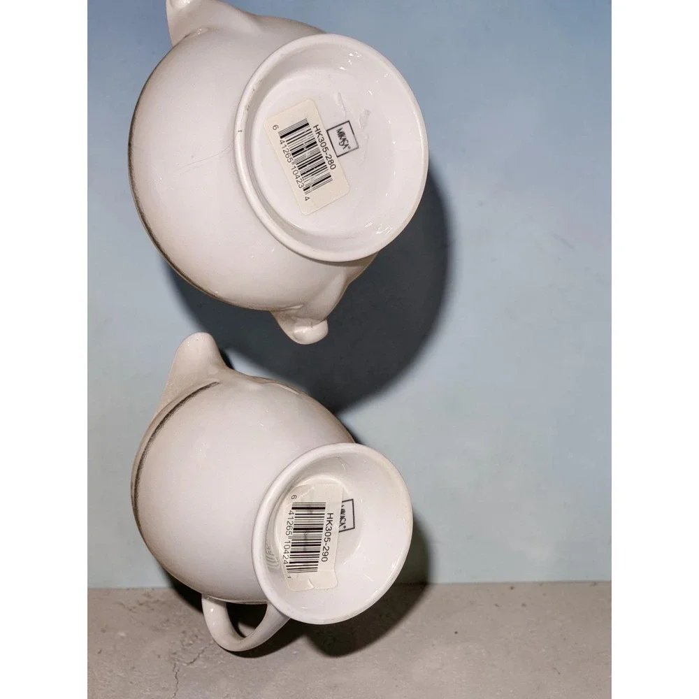 Mikasa Ultima Victorian Crest HK305 Sugar Bowl with Lid and Creamer Set